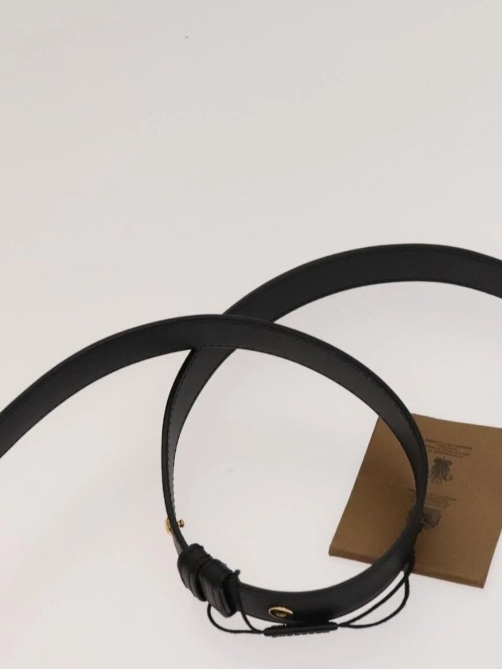 BURBERRY Shoulder Bag Leather Black Gold - Picture 10 of 16